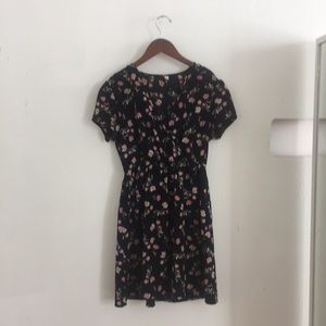 Navy floral dress